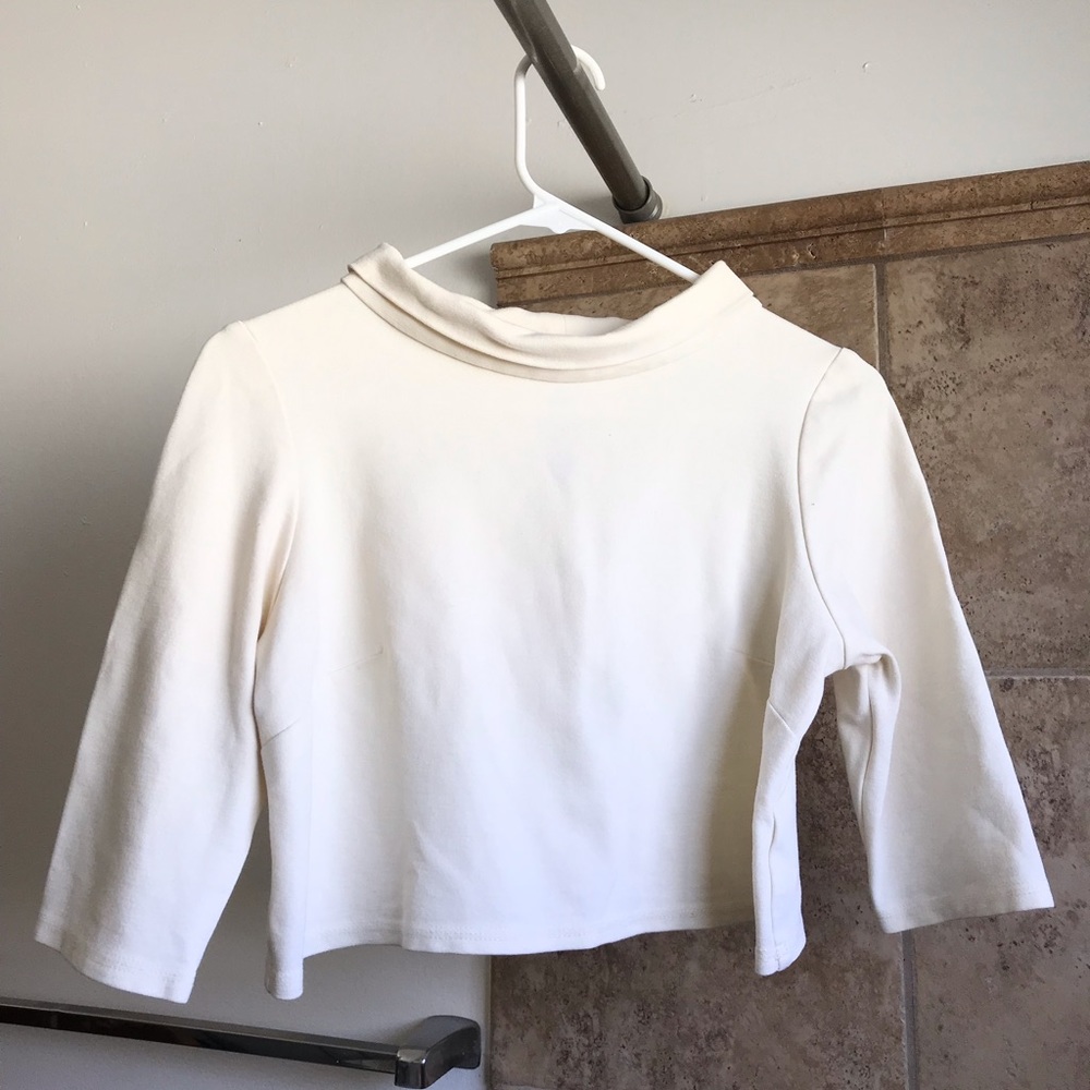 Laura Byrnes “Joanie” top in cream